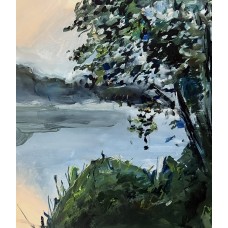 “Teteriv River” – Original Ukrainian Landscape Painting, Oil on Paper | Marina Stognieva “Teteriv River” – Original Ukrainian Landscape Painting, Oil on Paper | Marina Stognieva